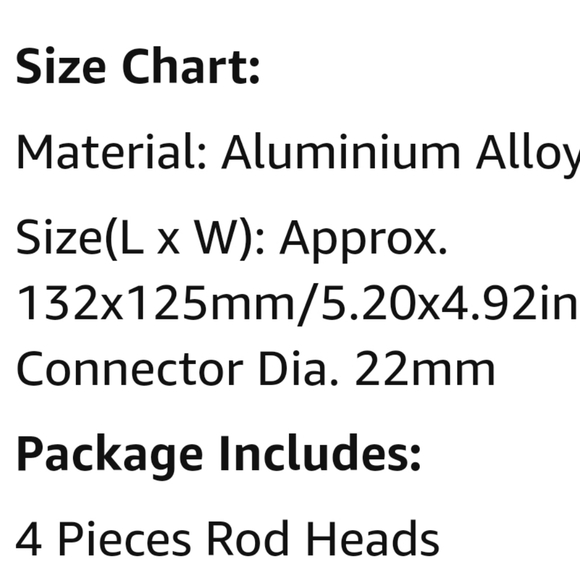 Leaf shaped curtain rod end caps - Picture 4 of 4